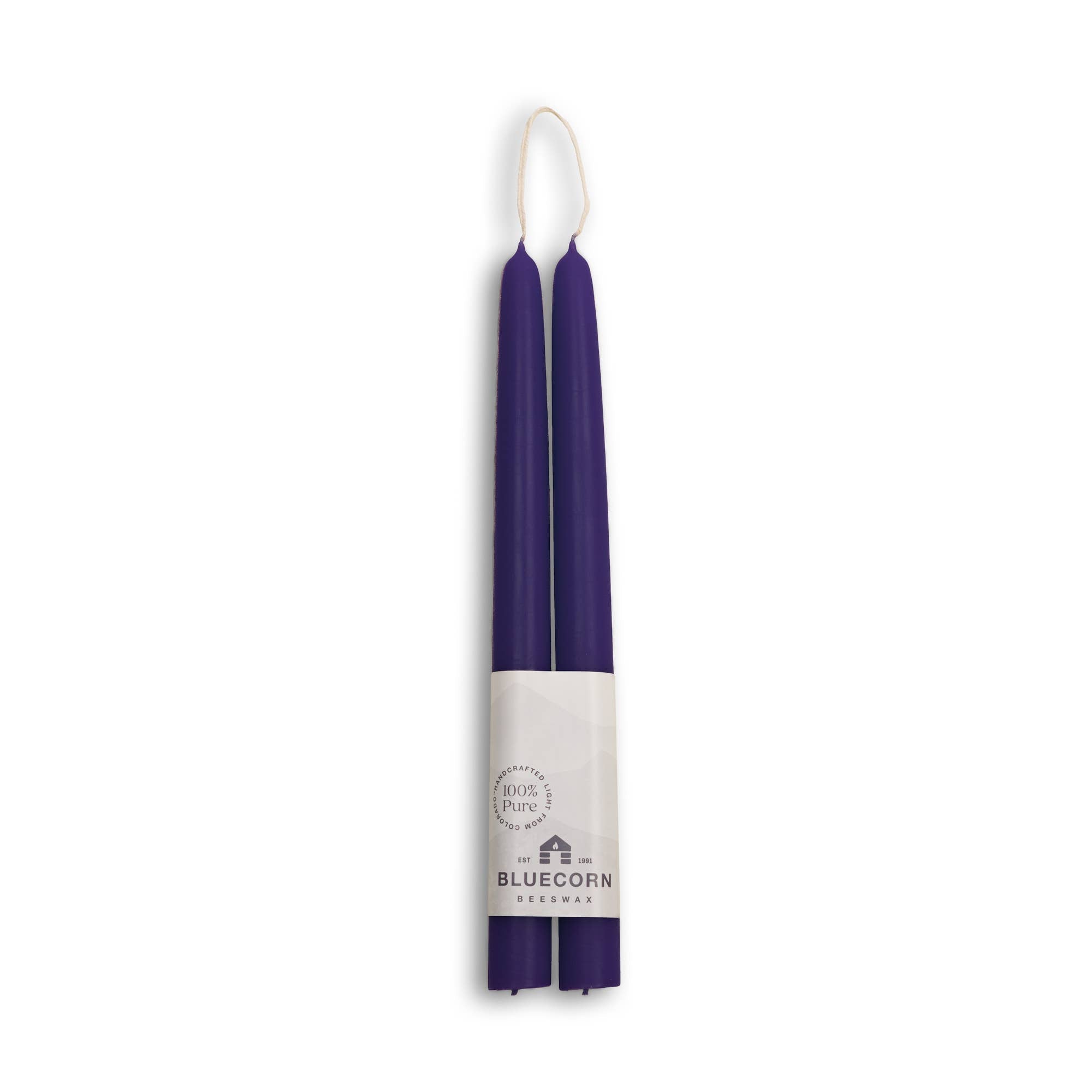 Bluecorn Candles - Beeswax Taper Candles – Eco-Friendly, Dripless & Handmade