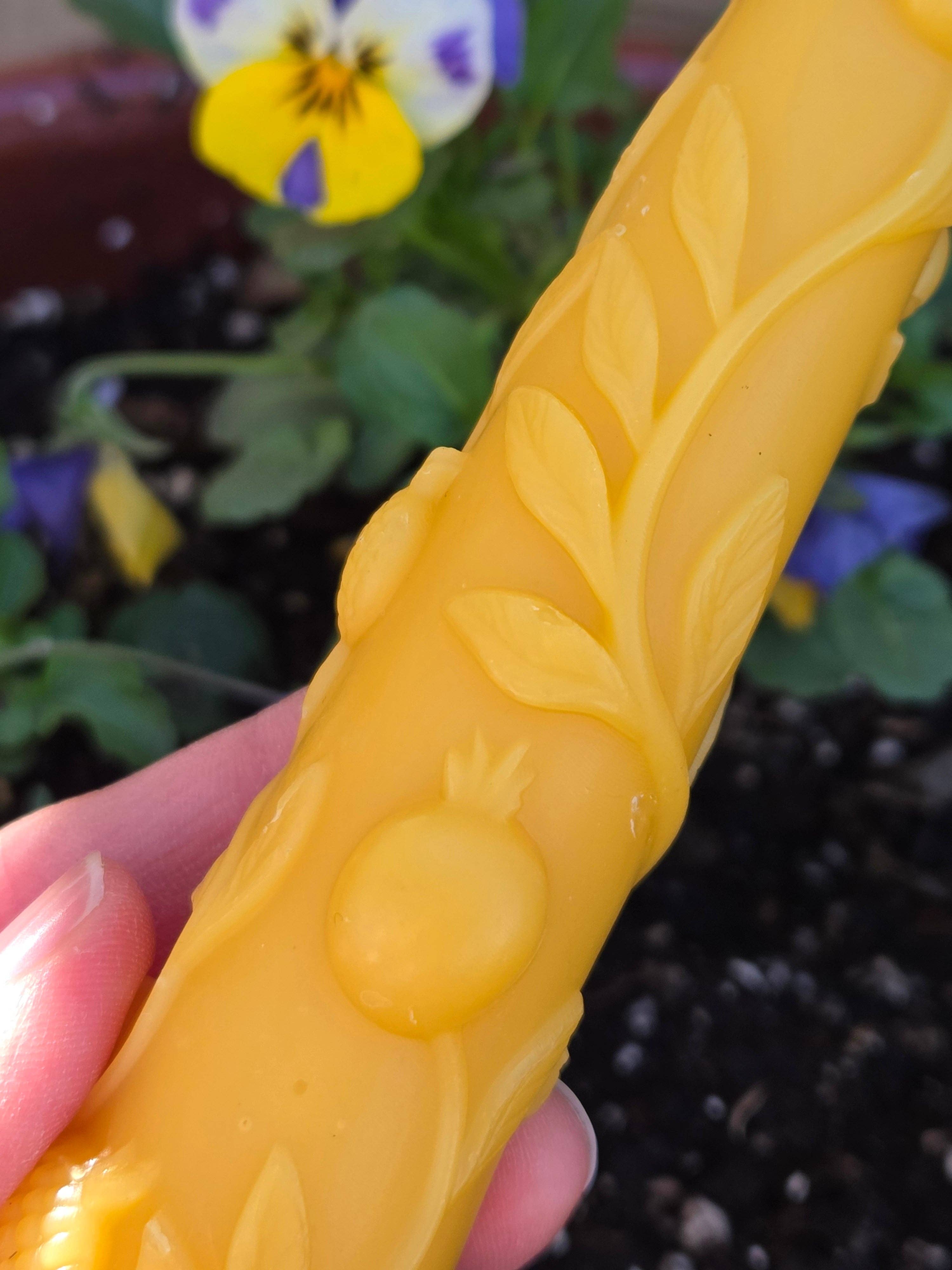 Farm and Hive - In His Garden Taper | Beeswax Candle