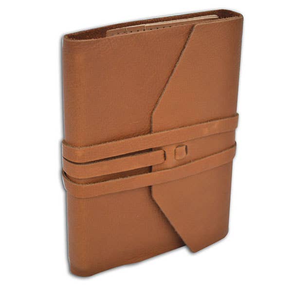 Hand-made Leather Wrap Journal Lined 5x7
