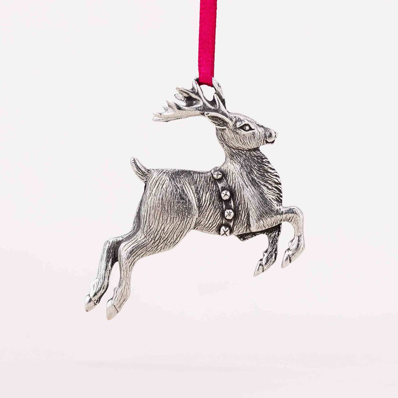 Danforth Pewter | Handcrafted Heirloom Quality Gifts - Reindeer 1989 | Pewter Ornament | Annual Ornament