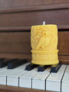 Farm and Hive - Forest Owl Pillar | Beeswax Candle