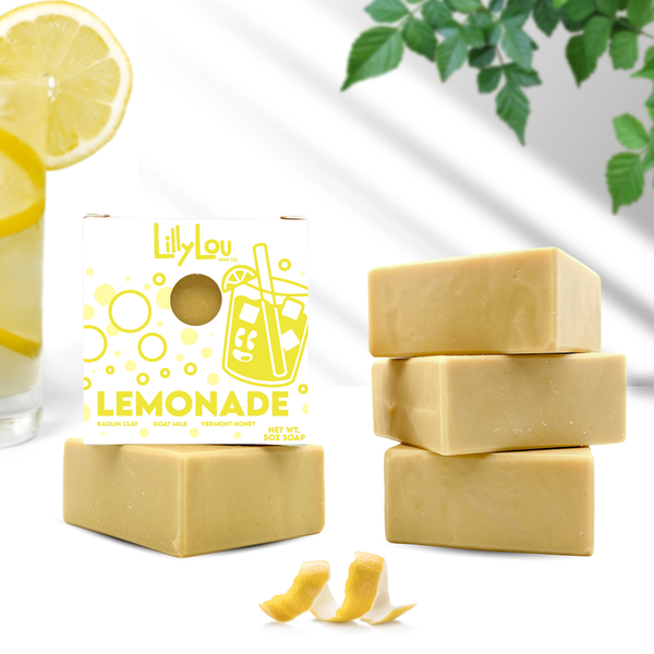 Lilly Lou Soap Co. - Lemon Soap | Goat Milk Soap | Natural | Summer Soap