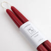 Mo&Co Home -  Berry Red | Dipped Beeswax Taper Candles | All Natural