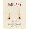 Baked Beads - Birthstone Huggie Earring