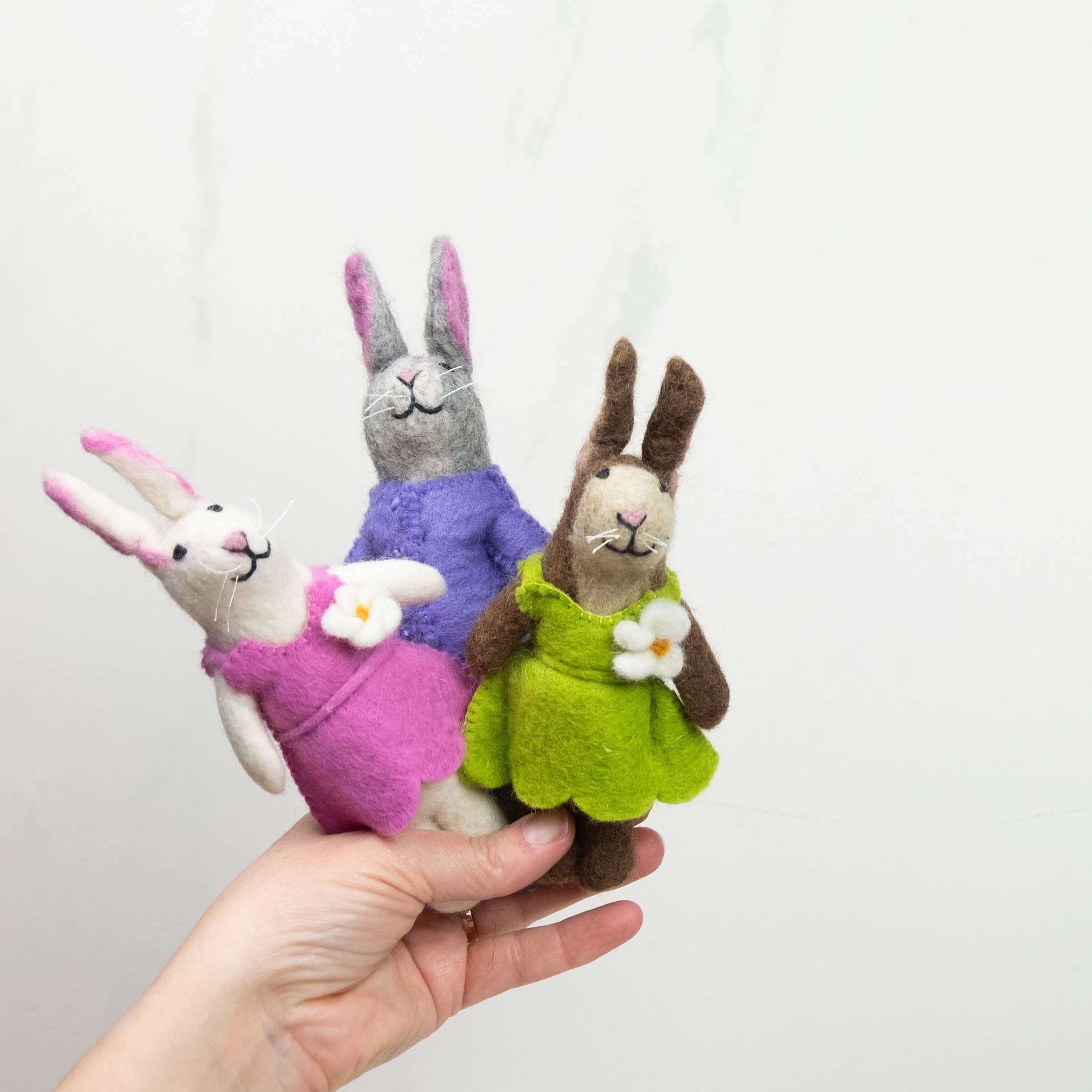 The Winding Road - Felt Easter Bunny Dolls