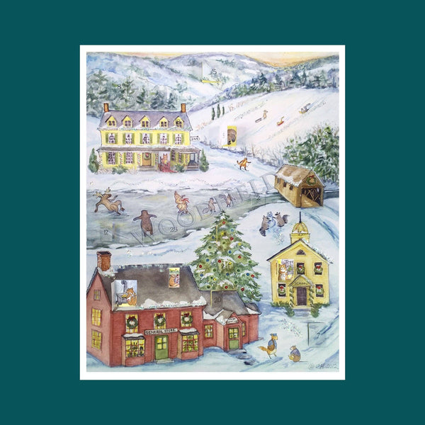 Woodfield Press - #3023 - Country Advent Calendar