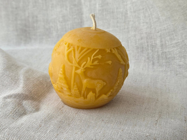 Farm and Hive - Stag Ball | Beeswax Candle