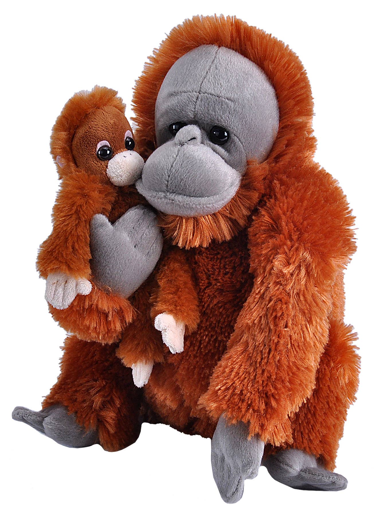 Wild Republic - Mom Baby Orangutan Stuffed Animal 12
