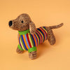 Best Years Ltd - Knitted Large Sausage Dog Plush Toy