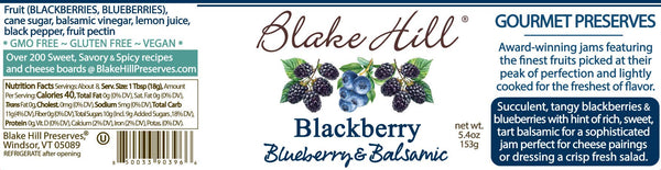Blake Hill Preserves - NEW 5oz Blackberry Blueberry Balsamic (5.4oz)