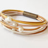 Nest Pretty Things - Pearl and  gold shimmer  bracelet Fall 23