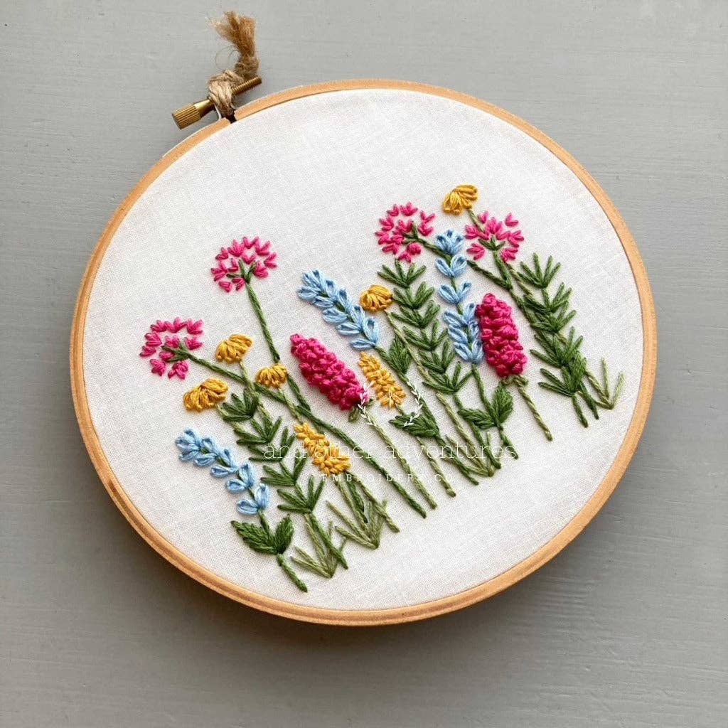 And Other Adventures Embroidery Co - Beginner Embroidery Kit - Meadow in Happy Day