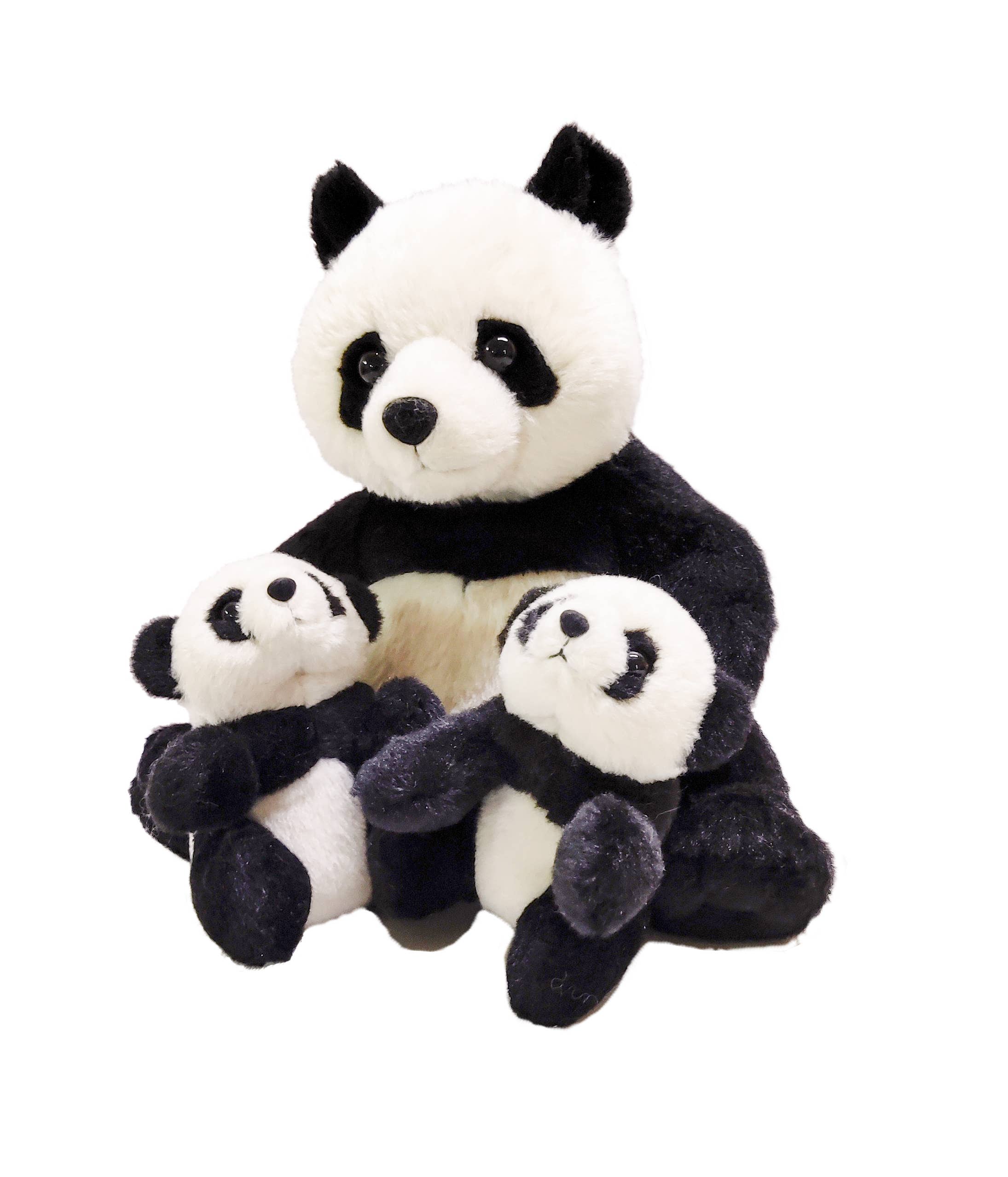 Wild Republic - Mom Babies Panda Stuffed Animal 12