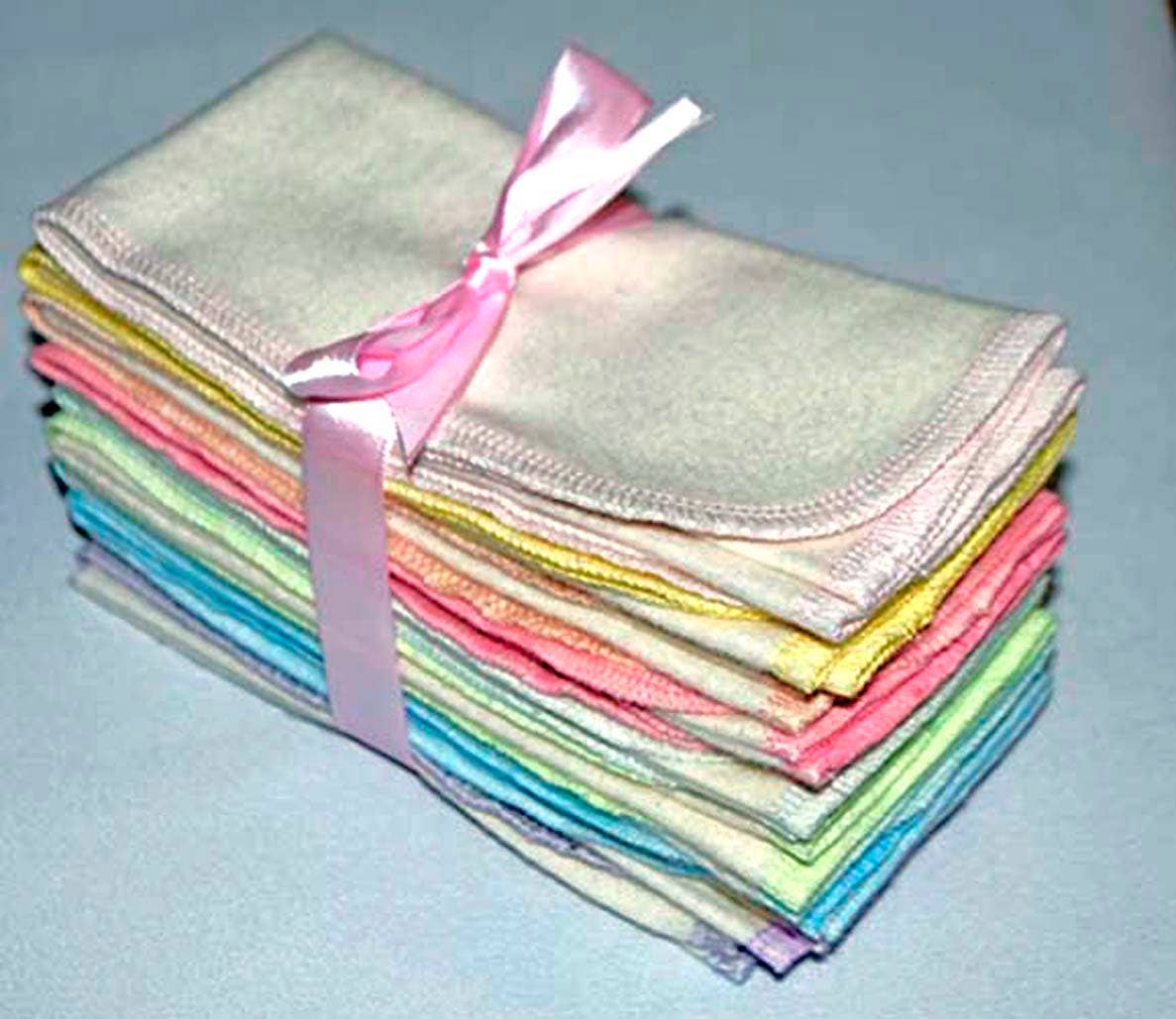 Ginas Soft Cloth Shop - Organic Flannel - 11x12 Paperless Towels 1 Ply