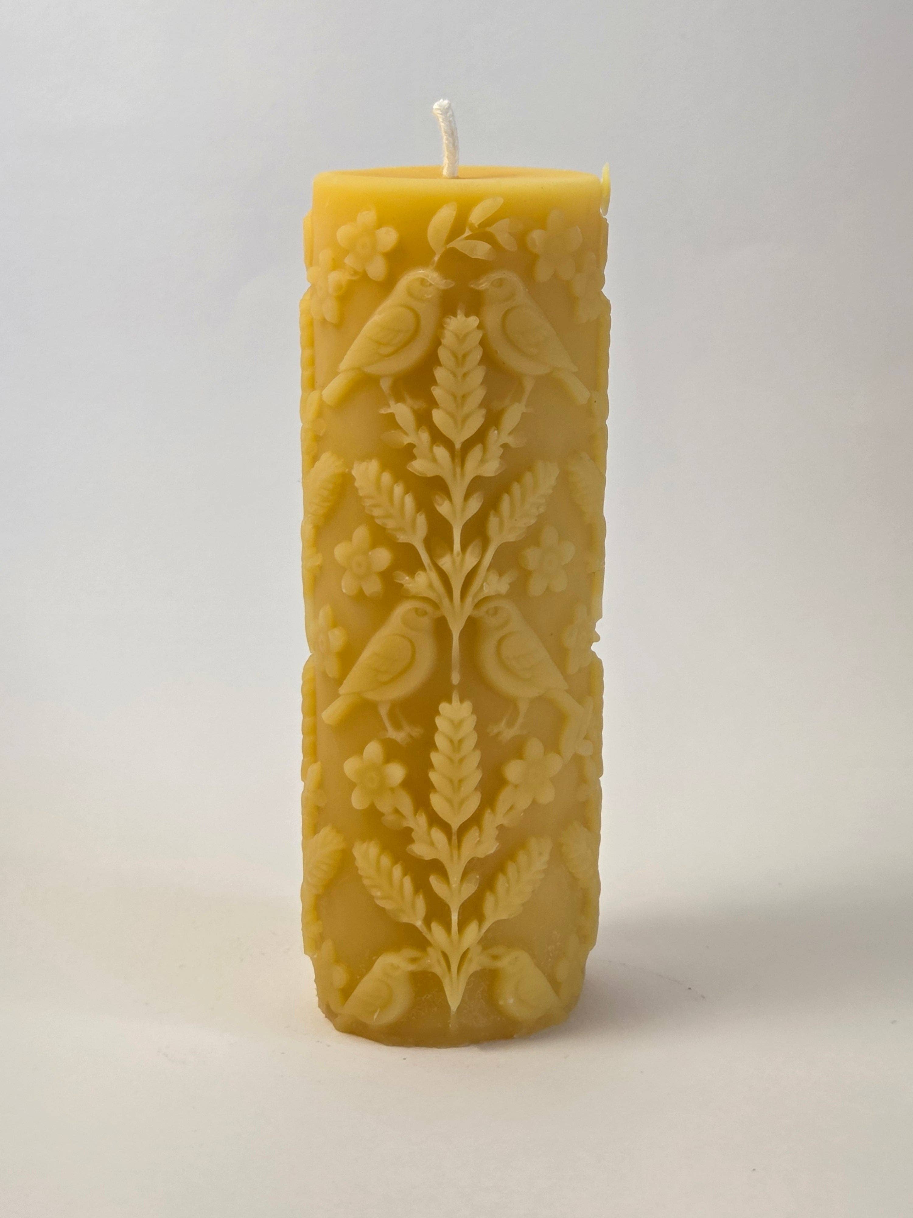 Farm and Hive - For the Beauty of the Earth Pillar | Beeswax Candle