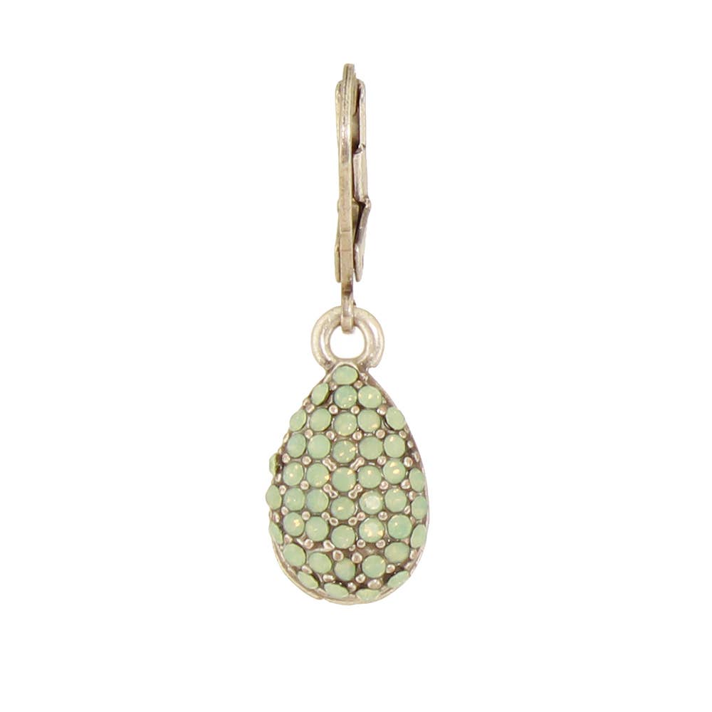 Baked Beads - Pave Crystal Teardrop Earrings