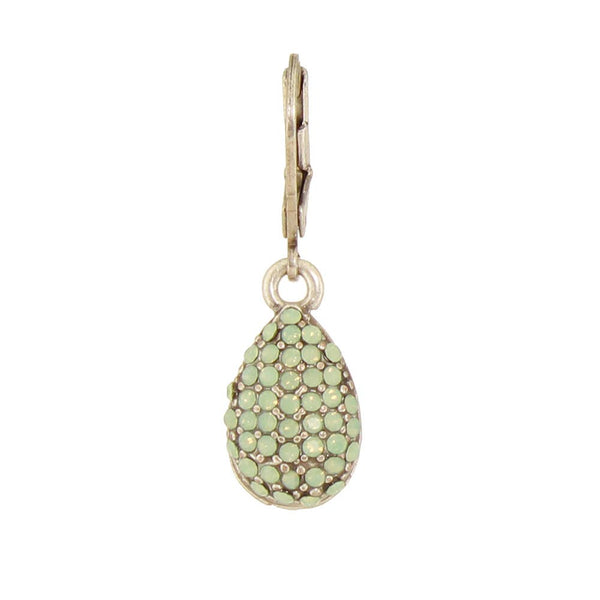 Baked Beads - Pave Crystal Teardrop Earrings