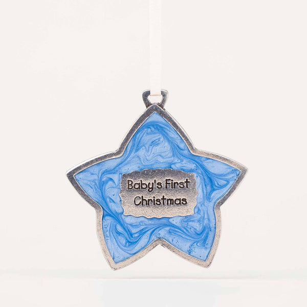 Danforth Pewter - Baby's First Christmas / Blue