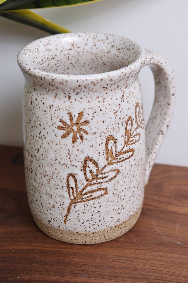 Artisan Hand-Thrown Nature Mugs