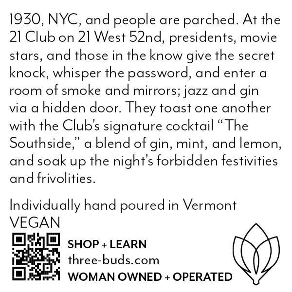 Three Buds Apothecary - Speakeasy Hand Poured Soy Candle