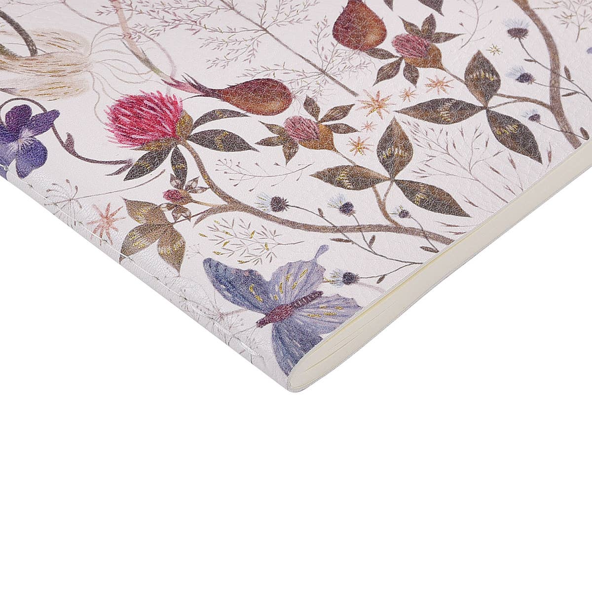BV by Bruno Visconti - Vegan Leather A5 Notebook - Symmetrical Flora 