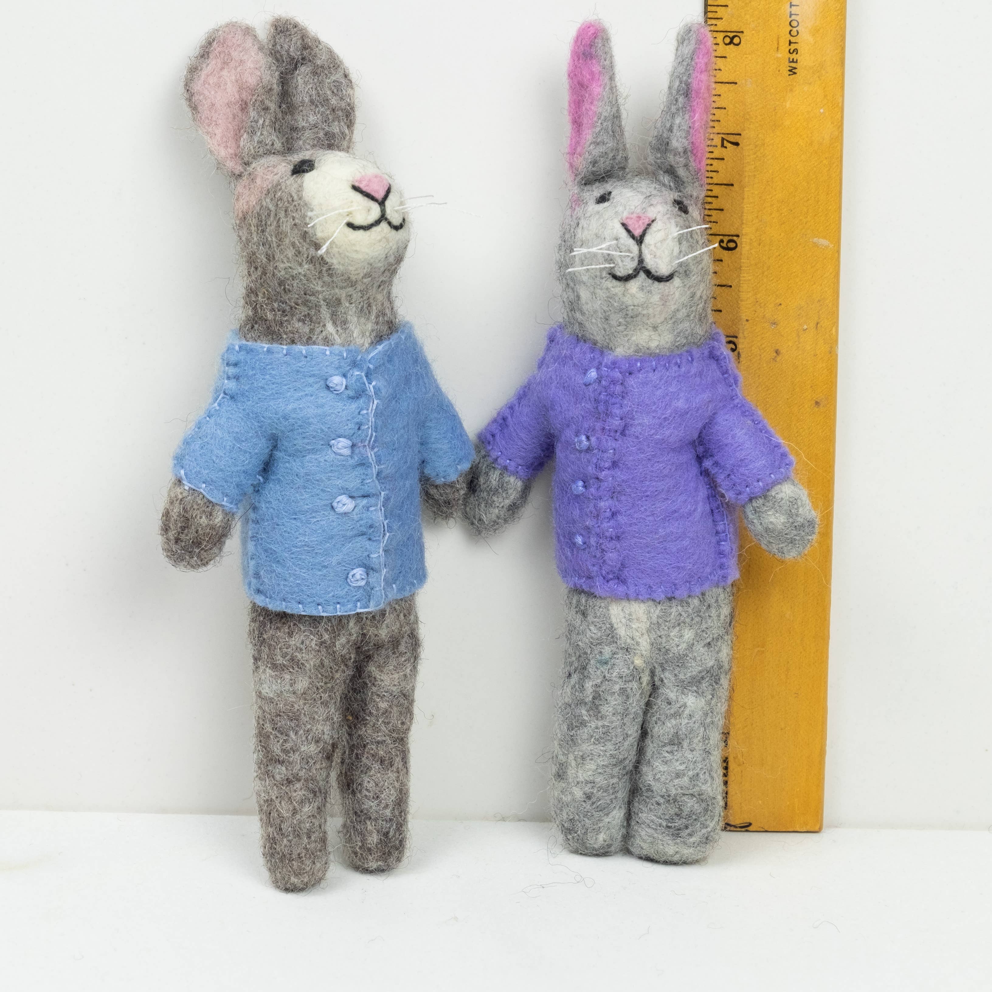 The Winding Road - Felt Easter Bunny Dolls