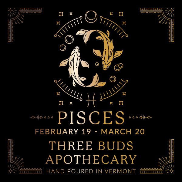 Three Buds Apothecary - Pisces Zodiac Astrology Soy Candle
