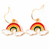 Kids Tiny Cute Charm Earrings and Clip-Ons Stocking stuffers: White Cloud / Clip-Ons
