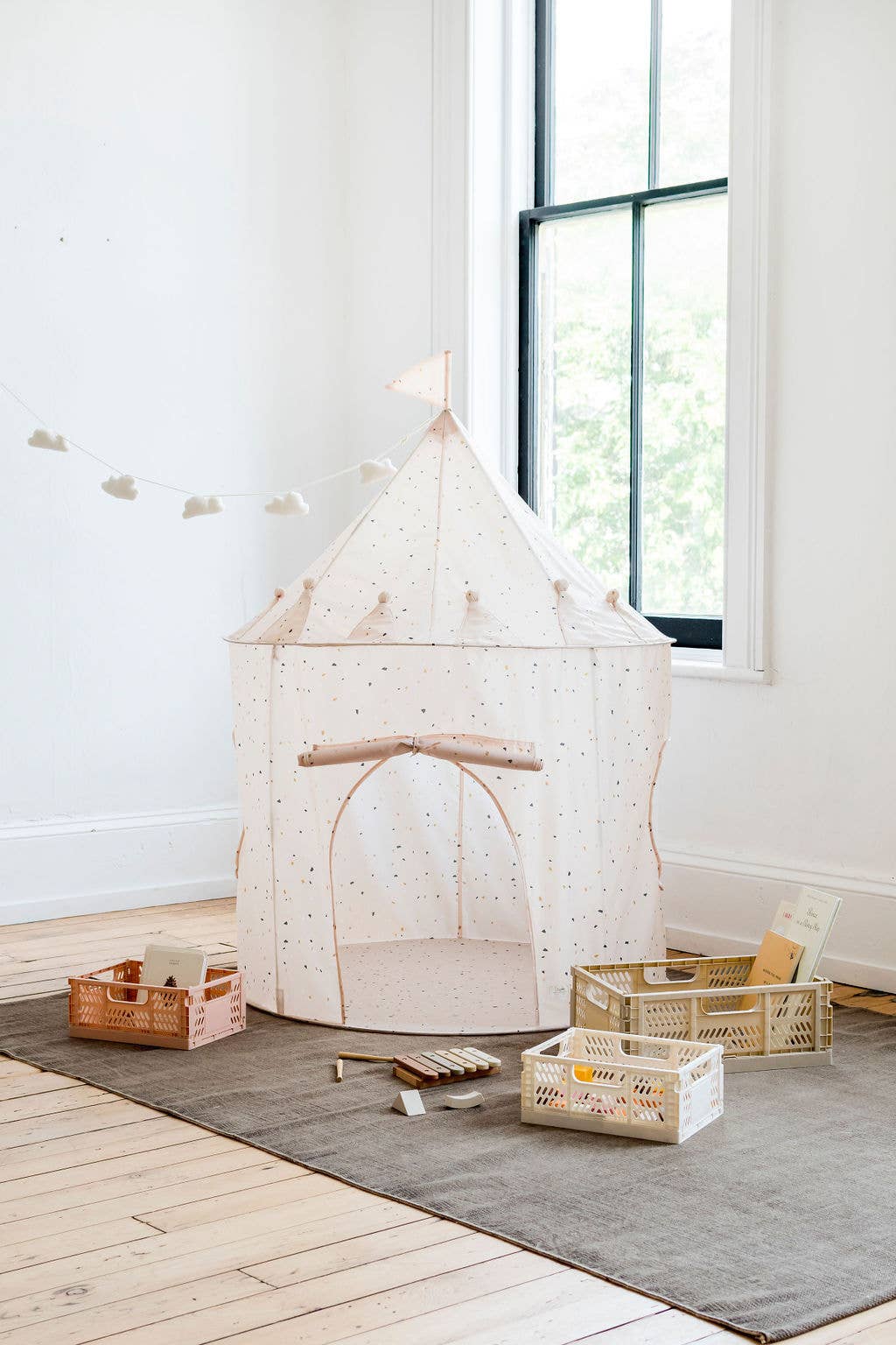 3 Sprouts - Recycled Fabric Play Tent Castle - Prints