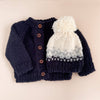 The Blueberry Hill - Classic Cardigan, Navy | Baby Sweater | Kids Clothing