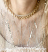 Adjustable Chunky Gold Necklace: 16"