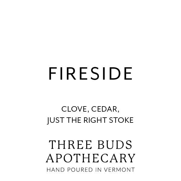 Three Buds Apothecary - Fireside Hand Poured Soy Candle