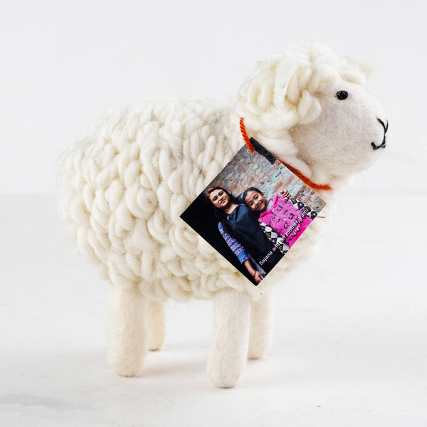 The Winding Road - White Wool Sheep