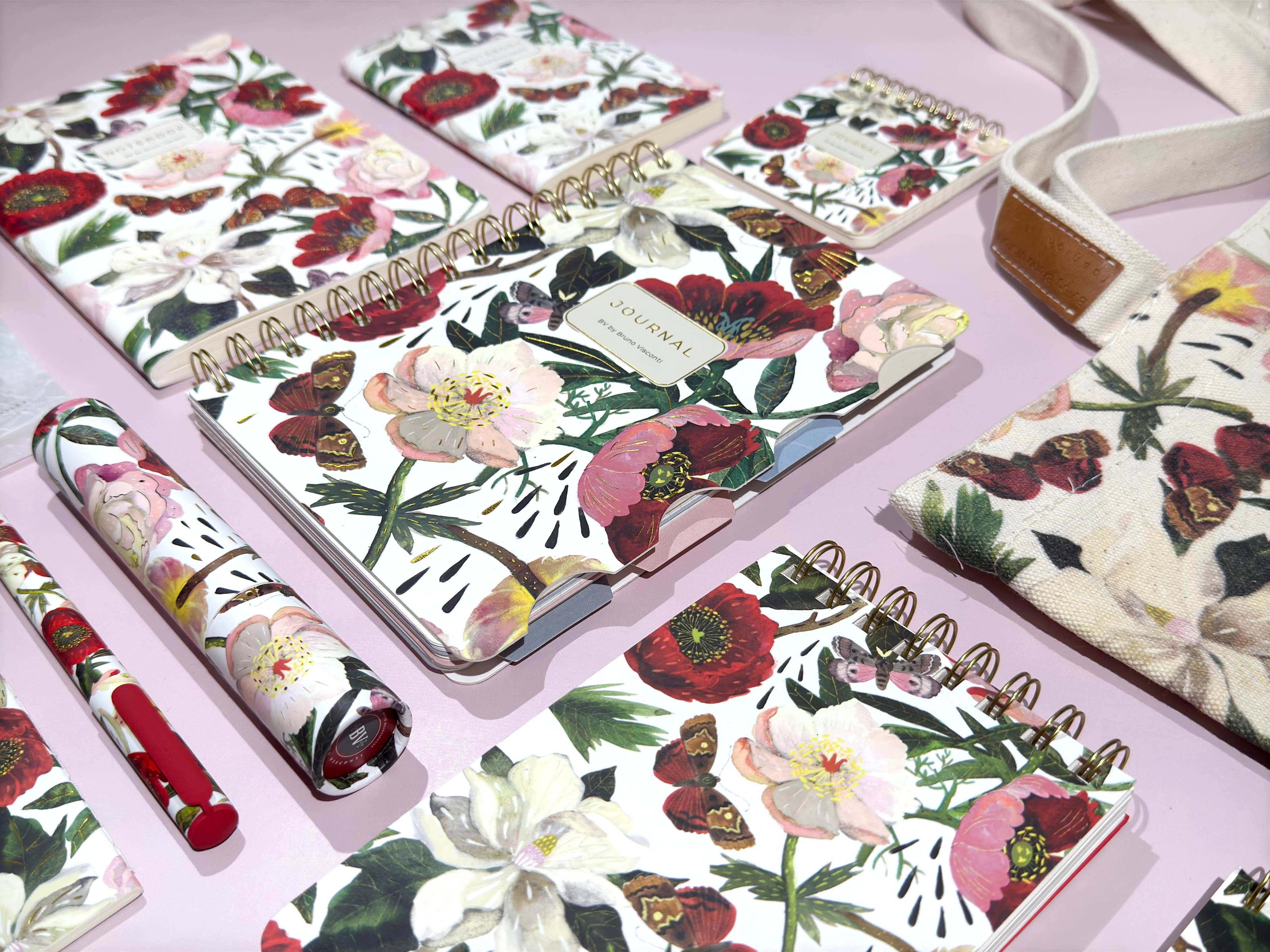 BV by Bruno Visconti - Small Notebook Peonies