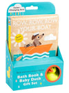 Simon & Schuster - Touch and Trace Nursery Rhymes: Row, Row, Row Your Boat Bath Book & Baby Duck Gift Set by Editors of Silver Dolphin Books