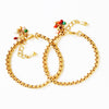 Nest Pretty Things - Adjustable Thick Gold Chain Bracelet With Tiny Bead Cluster