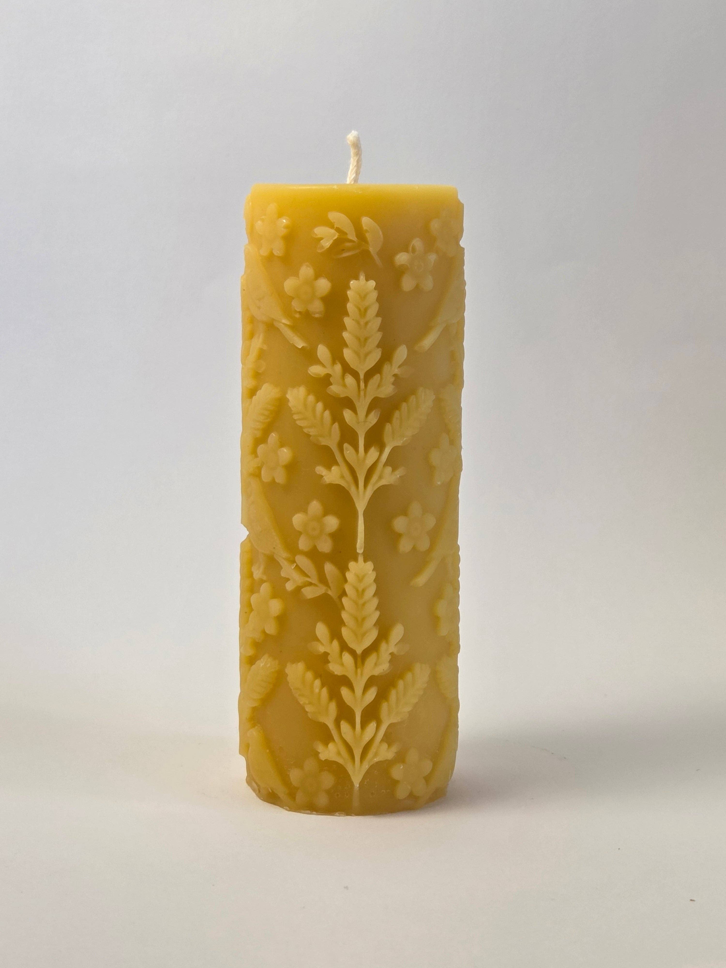Farm and Hive - For the Beauty of the Earth Pillar | Beeswax Candle