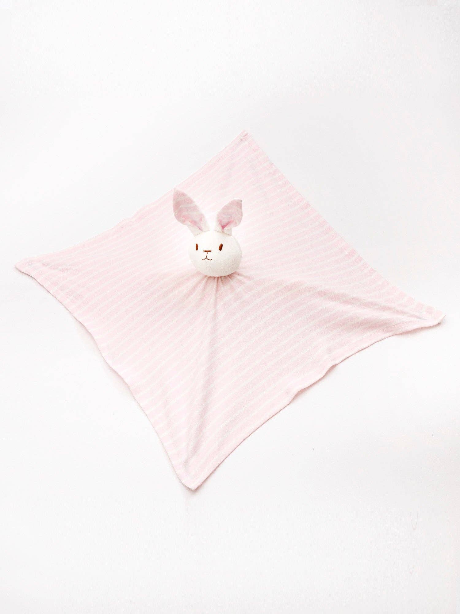 Under the Nile - Lovey Bunny Blanket Friend - Pink Stripe