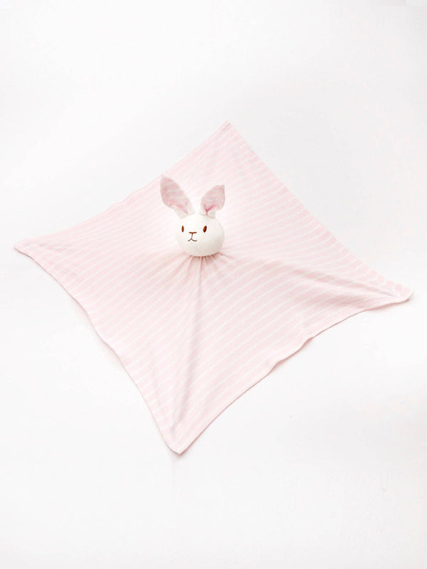 Under the Nile - Lovey Bunny Blanket Friend - Pink Stripe