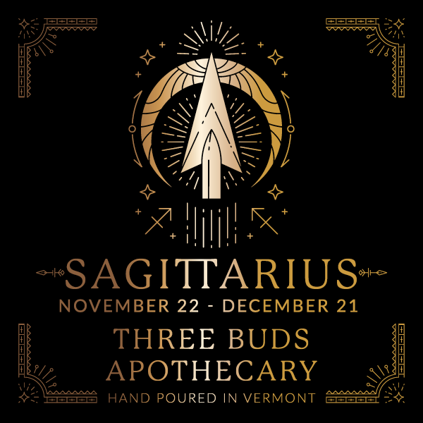 Three Buds Apothecary - Sagittarius Zodiac Astrology Soy Candle
