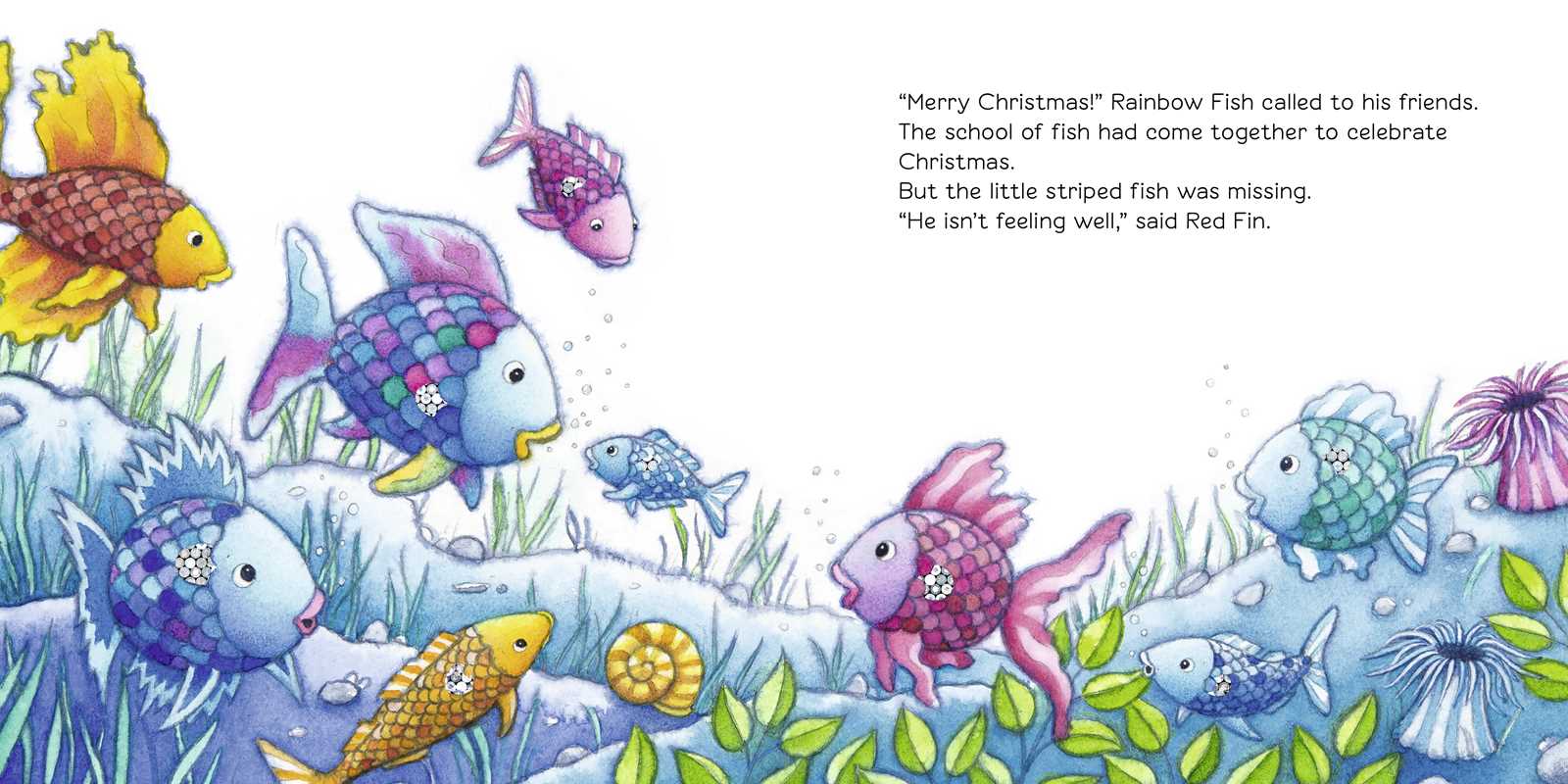 Simon & Schuster - Merry Christmas, Rainbow Fish by Marcus Pfister