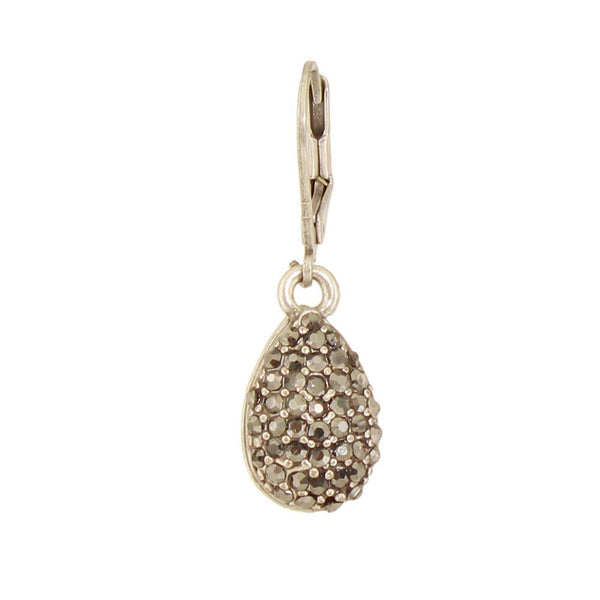 Baked Beads - Pave Crystal Teardrop Earrings