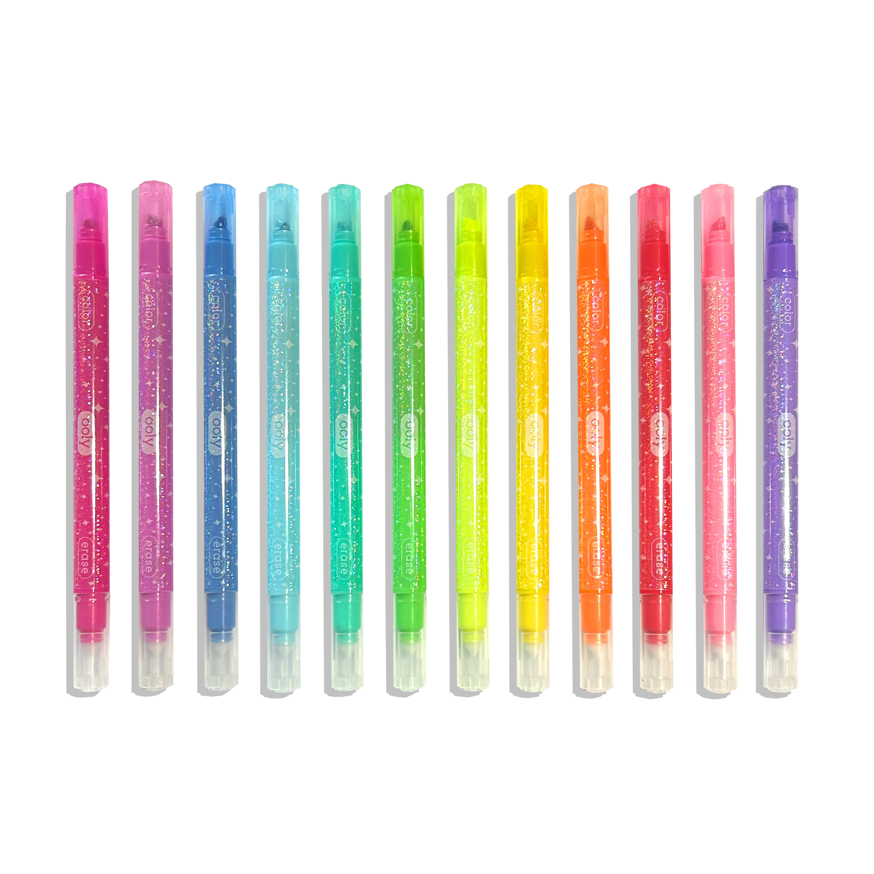 OOLY - Make no Mistake!: Glittery Erasable Markers (Set of 12)
