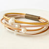 Nest Pretty Things - Pearl and  gold shimmer  bracelet Fall 23