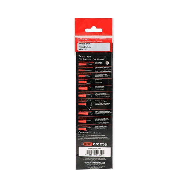 Mont Marte Usa, Inc. - Watercolor Brushes Signature 4pc