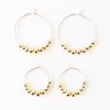 Nest Pretty Things - Dainty Gold-Filled Hoop Earrings Waterproof Minimalist Hoops