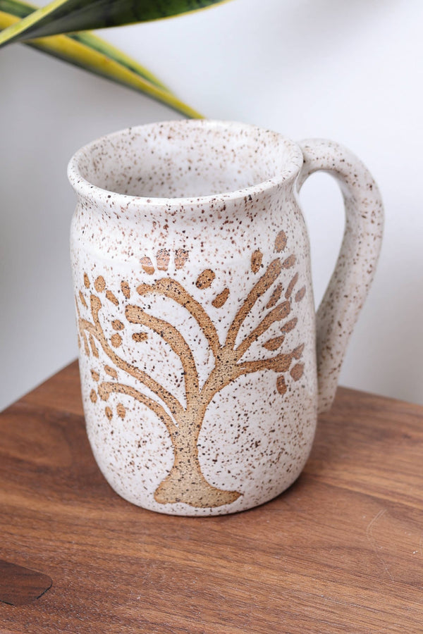 Artisan Hand-Thrown Nature Mugs