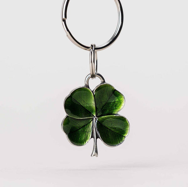 Danforth Pewter - Clover / Green Keyring