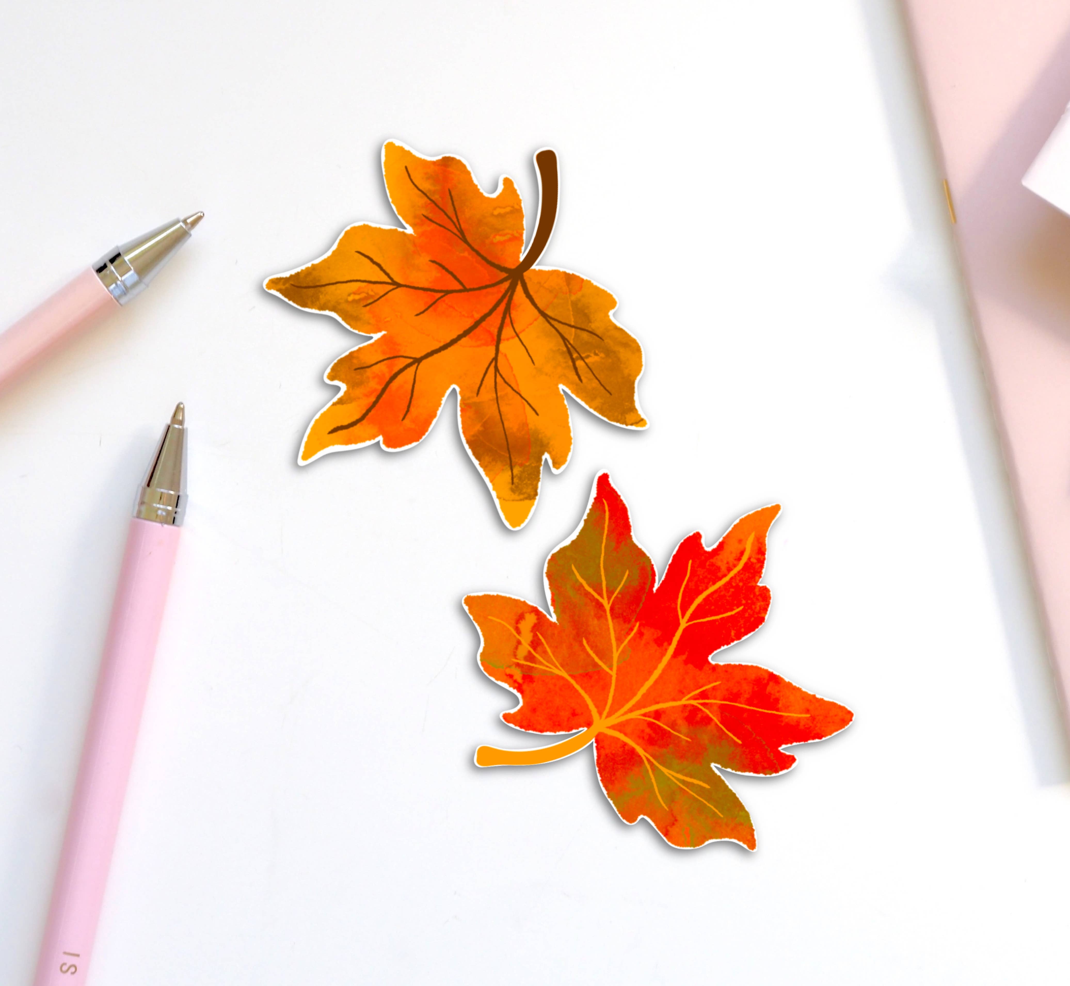 inkpaperfable - Autumn Maple Leaves Sticker