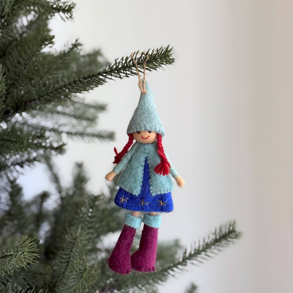 Ganapati - Felt Nordic Girl Ornament